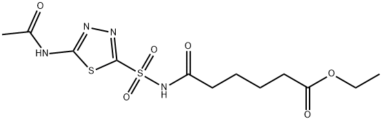 acetazolamide adipate ethyl ester,111261-83-7,结构式