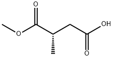 (S)-2-甲基琥珀酸-1-甲酯, 111266-16-1, 结构式
