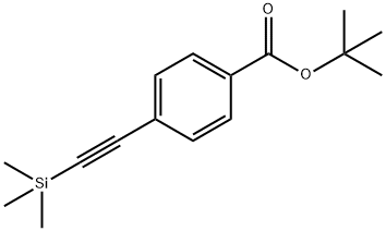 tert-butyl 4-(2-(trimethylsilyl)ethynyl)benzoate Struktur