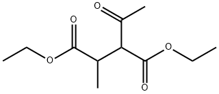 3-Acetyl-2-methylbutanedioic acid diethyl ester 结构式