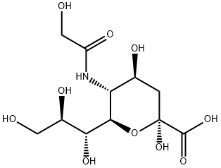 N-羟乙酰神经氨酸,1113-83-3,结构式