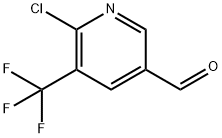 2-Chloro-3-trifluoromethylpyridine-5-carboxaldehyde Structure