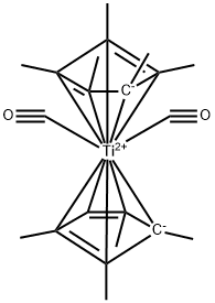 Bis(pentamethylcyclopentadienyl)dicarbonyltitanium(II),11136-40-6,结构式