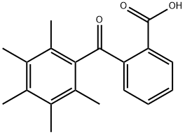 2-(2,3,4,5,6-ペンタメチルベンゾイル)安息香酸 化学構造式