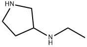 3-(エチルアミノ)ピロリジン 化学構造式