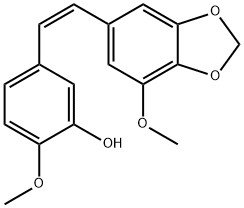 (Z)-2-Methoxy-5-(2-(7-Methoxy-Benzo[D][1,3]Dioxol-5-Yl)Vinyl)Phenol Structure