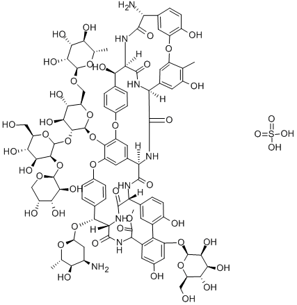 RISTOCETIN SULFATE SALT, 11140-99-1, 结构式