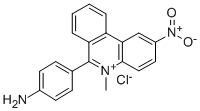 6-(p-Aminophenyl)-5-methyl-2-nitrophenanthridinium chloride Struktur