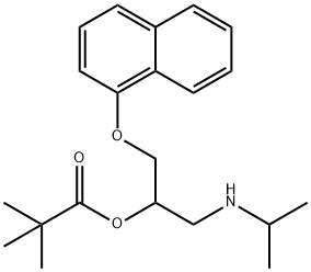 O-isovaleryl propranolol Struktur