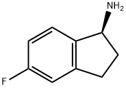 (S)-5-FLUORO-2,3-DIHYDRO-1H-INDEN-1-AMINE-HCl Structure