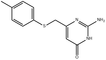 2-氨基-6-{[(4-甲苯基)硫代]甲基}-嘧啶-4-醇 结构式