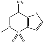 2-methyl-3,4-dihydro-2H-thieno[2,3-e][1,2]thiazin-4-amine 1,1-dioxide Structure