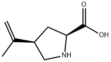 L-Proline, 4-(1-methylethenyl)-, cis- (9CI) 结构式