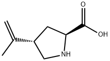 L-Proline, 4-(1-methylethenyl)-, trans- (9CI) Struktur