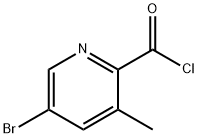 5-BROMO-3-METHYLPYRIDINE-2-CARBONYL CHLORIDE|5-溴-2-甲酰氯-3-甲基吡啶