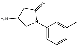 4-アミノ-1-(3-メチルフェニル)-2-ピロリジノン HYDROCHLORIDE 化学構造式