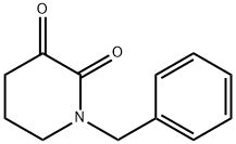 1-ベンジルピペリジン-2,3-ジオン 化学構造式