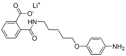 lithium 2-[5-(4-aminophenoxy)pentylcarbamoyl]benzoate Struktur