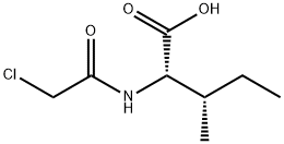 氯乙酰基-DL-异亮氨酸 结构式