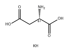 L-アスパラギン酸カリウム水和物 化学構造式