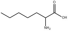 2-アミノヘプタン酸 化学構造式
