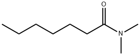 N,N-ジメチルヘプタンアミド 化学構造式