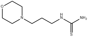 1-(3-モルホリノプロピル)-2-チオ尿素 化学構造式
