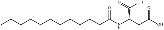 N-ドデカノイルアスパラギン酸 化学構造式