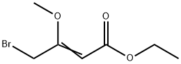 ETHYL 4-BROMO-3-METHOXYBUT-2-ENOATE 化学構造式