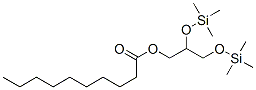 Decanoic acid 2,3-bis[(trimethylsilyl)oxy]propyl ester Structure