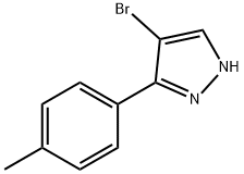 4-ブロモ-5-(P-トリル)-1H-ピラゾール 化学構造式
