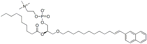 111621-45-5 1-O-(12-(2-naphthyl)dodec-11-enyl)-2-O-decanoyl-sn-glycerol-3-phosphocholine