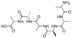 2-[[(2S)-2-[2-[[(2S)-2-[2-(2-aminopropanoylamino)propanoylamino]propanoyl]amino]propanoylamino]propanoyl]amino]propanoic acid|