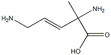 3-Pentenoicacid,2,5-diamino-2-methyl-,(+)-(9CI) Structure