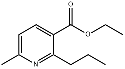 6-methyl-2-propyl-3-pyridinecarboxylic acid ethyl ester Struktur