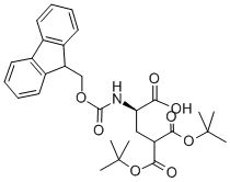FMOC-Γ-カルボキシ-D-グルタミン酸Γ,Γ-ジ-T-ブチルエステル 化学構造式