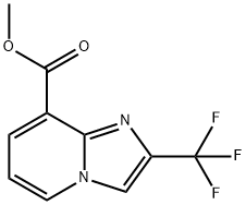 IMidazo[1,2-a]pyridine-8-carboxylic acid, 2-(trifluoroMethyl)-, Methyl ester Structure