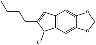 5H-INDENO[5,6-D]-1,3-DIOXOLE, 5-BROMO-6-BUTYL- Structure