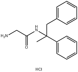 2-AMINO-N-(1-METHYL-1,2-DIPHENYLETHYL)ACETAMIDE HYDROCHLORIDE Structure