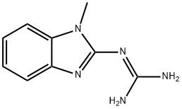 Guanidine, N-(1-methyl-1H-benzimidazol-2-yl)- (9CI) Struktur