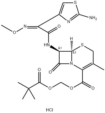 盐酸头孢他美酯, 111696-23-2, 结构式