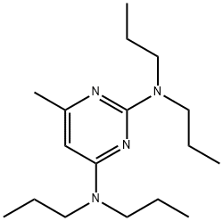 2,4-bis-(N,N-di-n-propylamino)-6-methylpyrimidine Structure