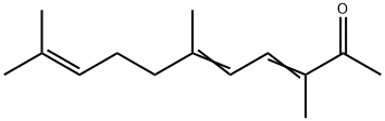 3,6,10-トリメチル-3,5,9-ウンデカトリエン-2-オン 化学構造式