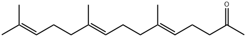 (5E,9E)-6,10,14-Trimethylpentadeca-5,9,13-trien-2-one Structure