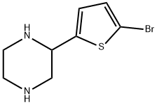 2-(5-BROMOTHIOPHEN-2-YL)PIPERAZINE Structure