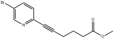 METHYL6-(5-BROMO-2-PYRIDINYL)-5-HEXYNOATE, 111770-83-3, 结构式
