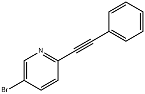 5-bromo-2-(phenylethynyl)pyridine Structure