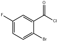 塩化2-ブロモ-5-フルオロベンゾイル 化学構造式