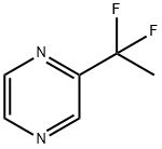 2-(1,1-Difluoroethyl)pyrazine, 111781-49-8, 结构式