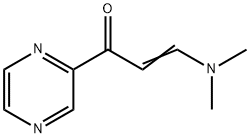 3-(ジメチルアミノ)-1-(2-ピラジニル)-2-プロペン-1-オン 化学構造式